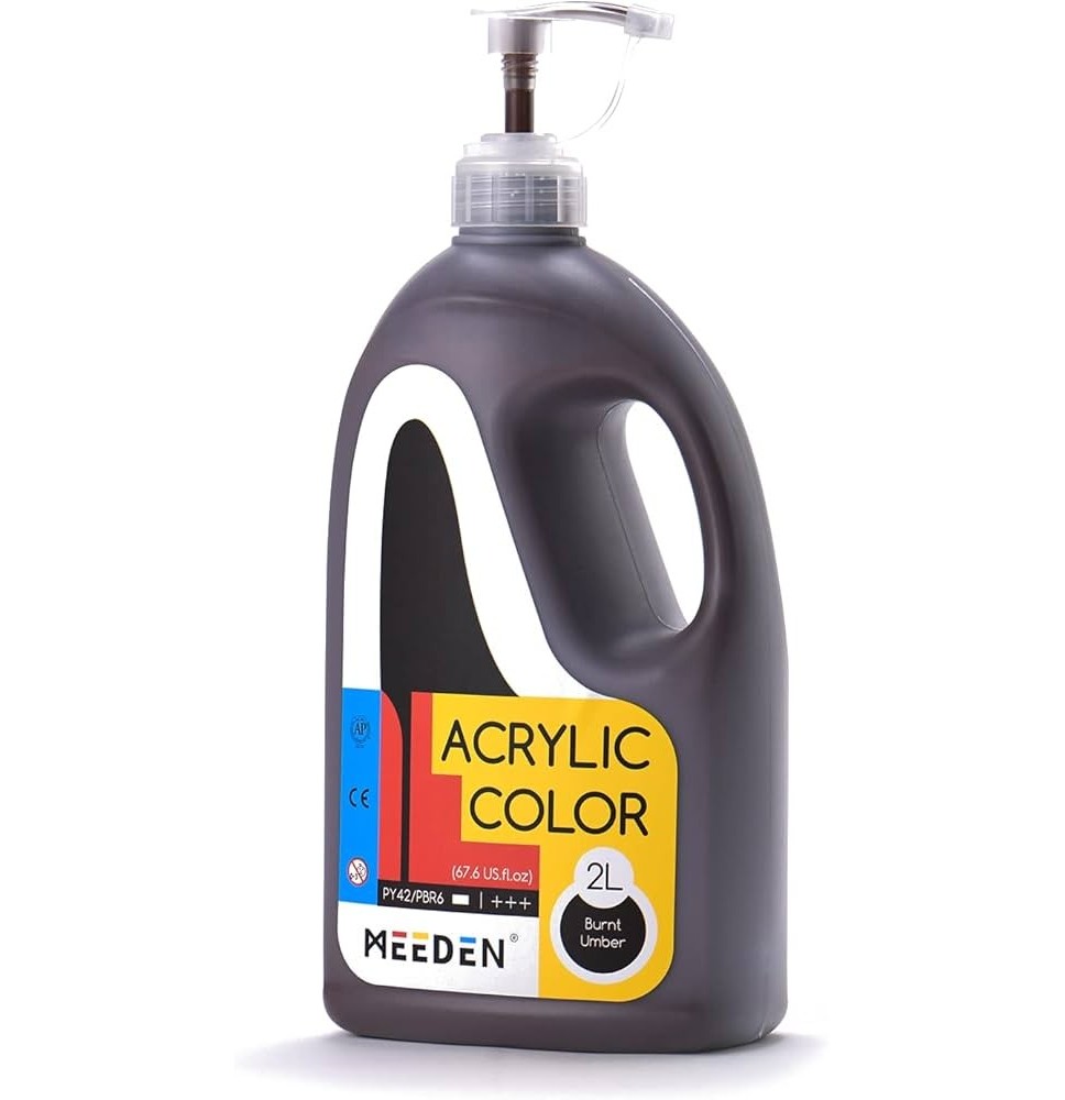 Meeden Acrylic Color-Black 2Ltr