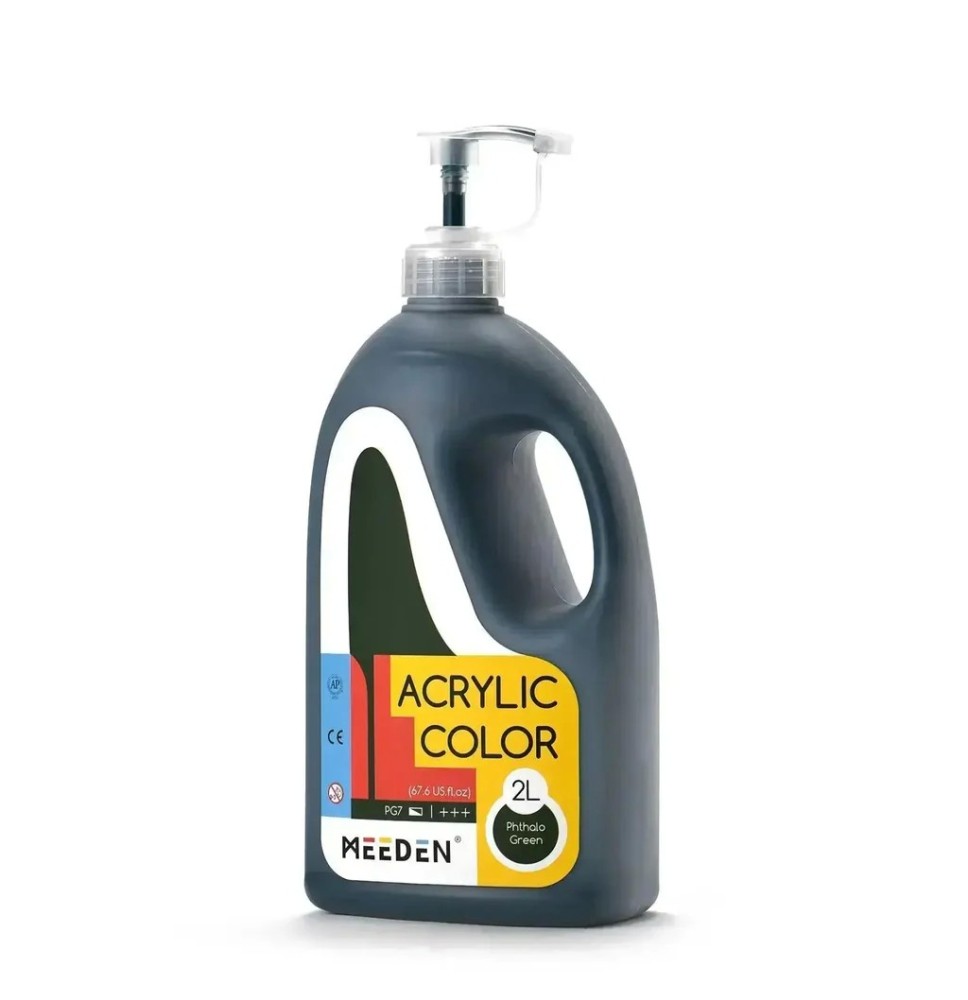 Meeden Acrylic Color-Phthalo Green 2Ltr