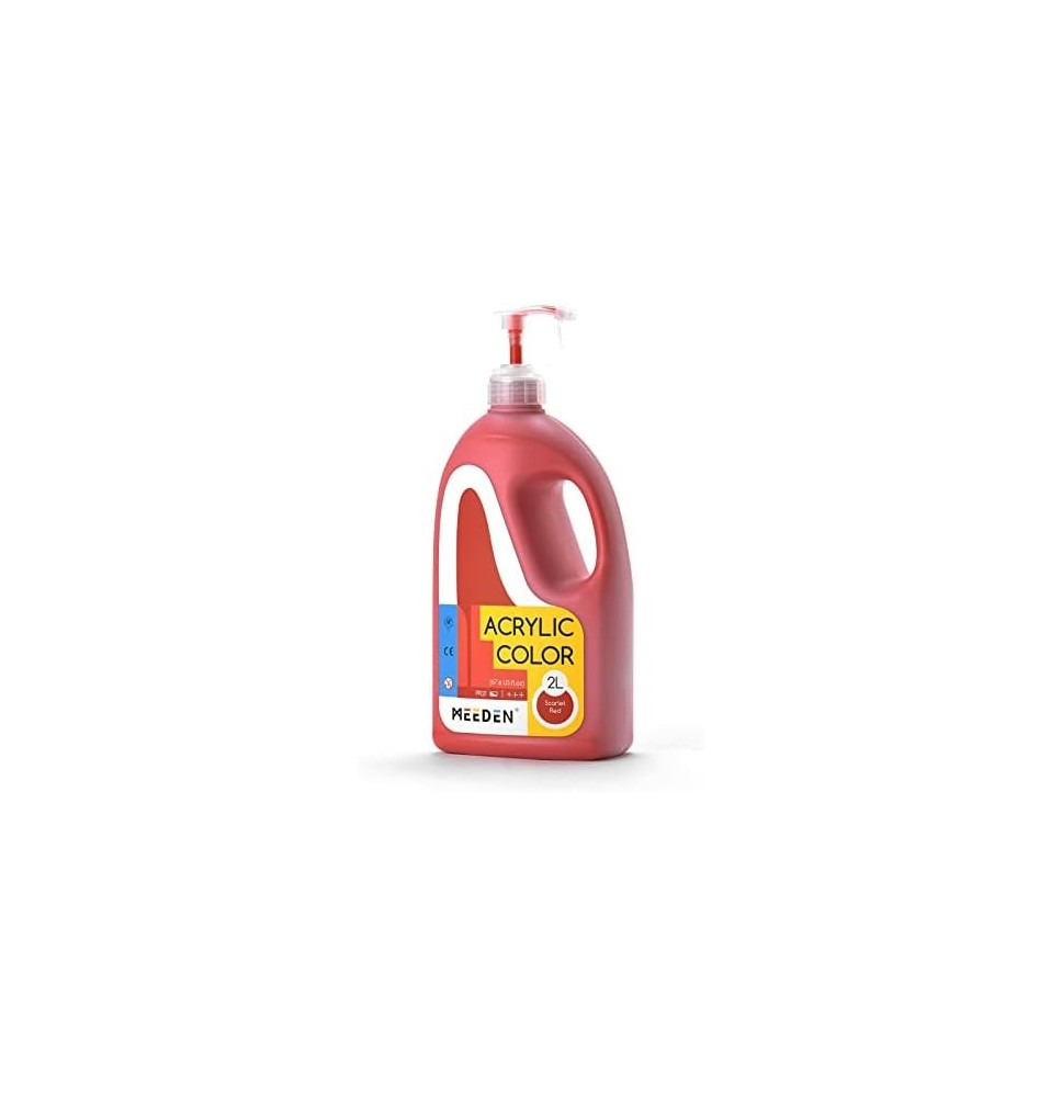 Meeden Acrylic Color-Scarlet Red 2Ltr