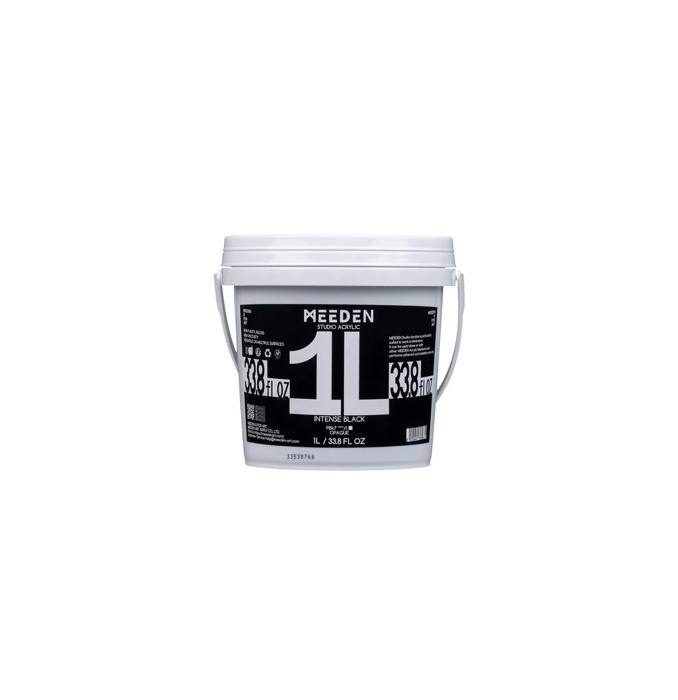 Meeden Studio Acrylic-Black 1Ltr