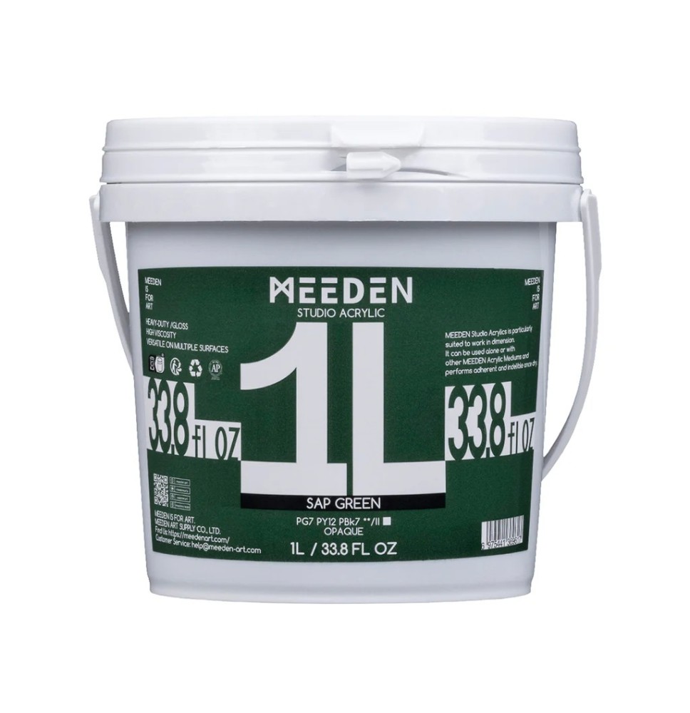 Meeden Studio Acrylic -Sap Green 1Ltr