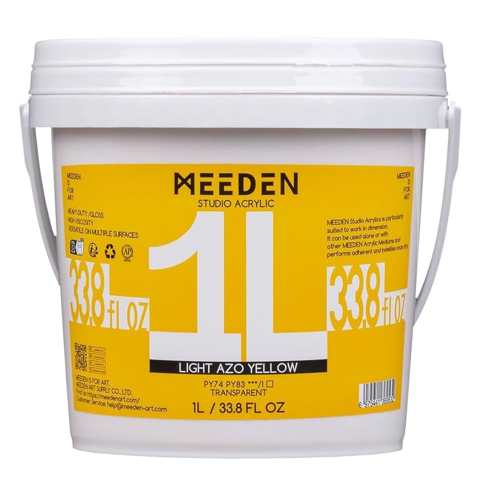 Meeden Studio Acrylic-Yellow 1Ltr