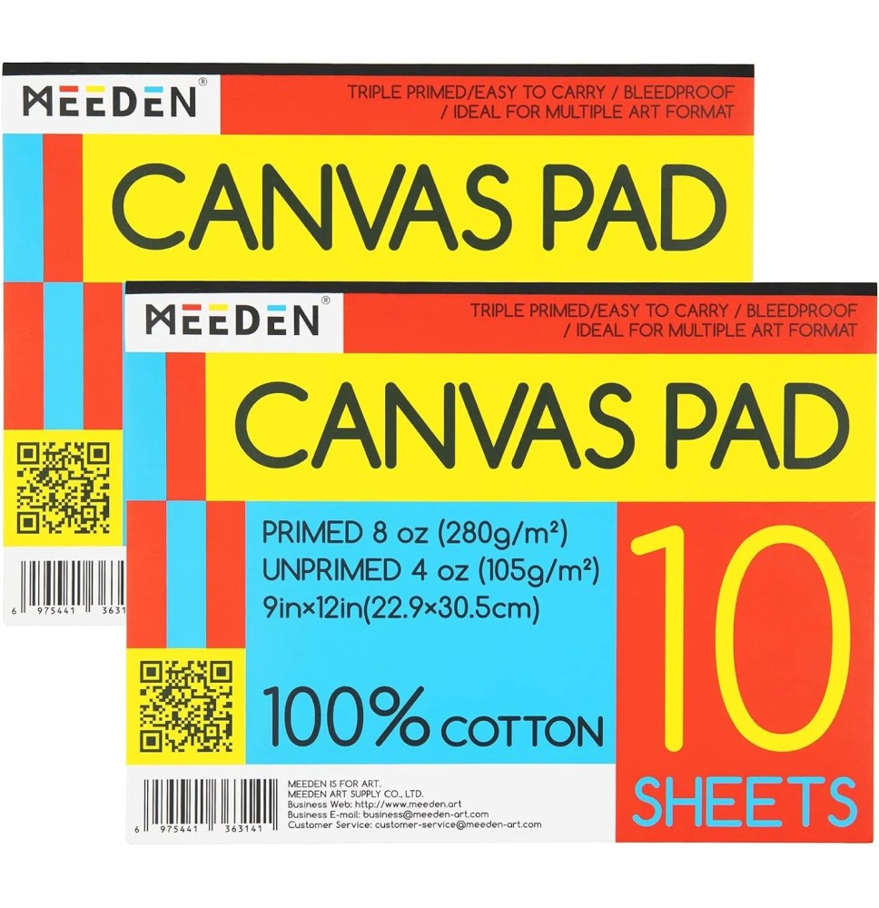 Meeden Canvas Pad 280Gsm 9*12" 10SHts