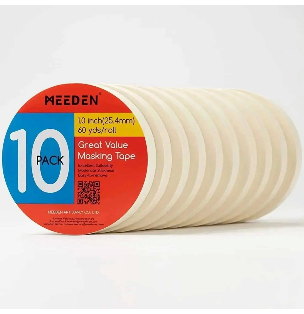 Meeden Masking Tape 0.5" 10Pcs*1Rol