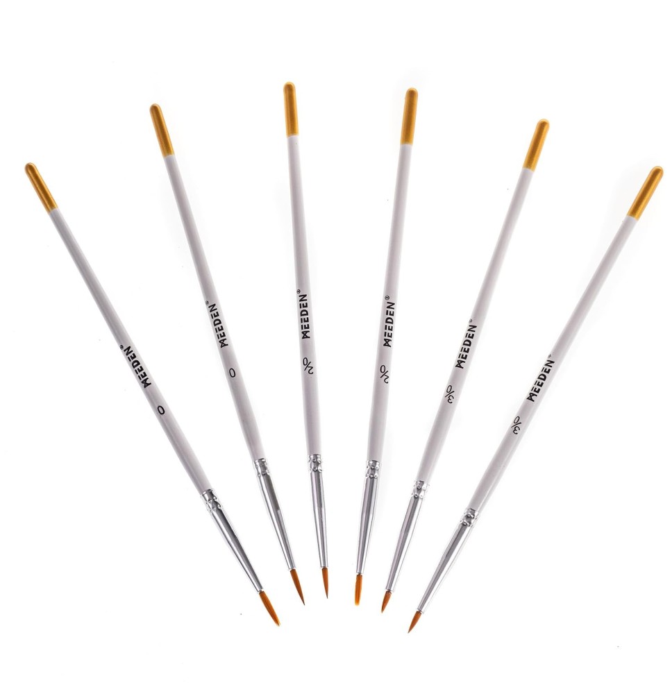 Meeden Micro Detail Paint Brush 6PCS*1Pkt