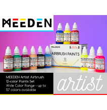 Meeden Air Brush Paints 12Pcs*30ML 1Box