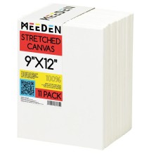 Meeden Stretched Canvas 9*12" 11Pcs*1Pkt