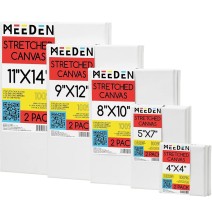 Meeden Stretched Canvas  Asst Size 5 Pcs Set