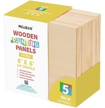 Meeden Wooden Painting Panel 6*6" 1Pc