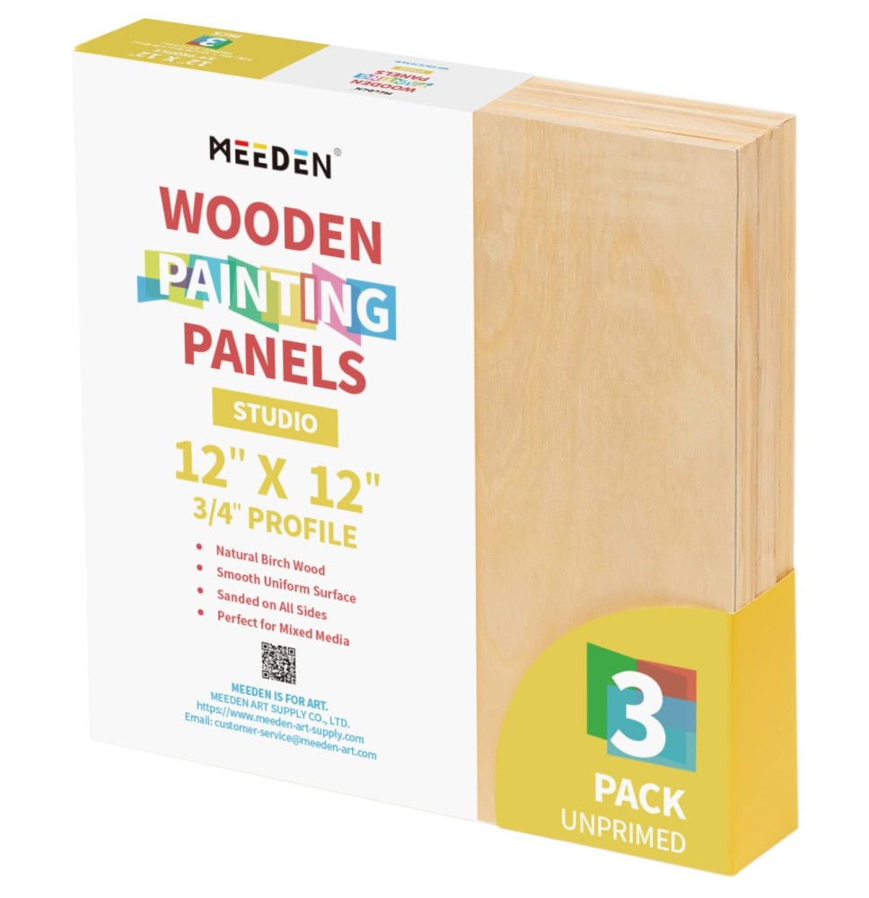 Meeden Wooden Painting Panels 12*12" 1Pc