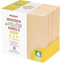 Meeden Wooden Painting Panel 8*8" 1PC