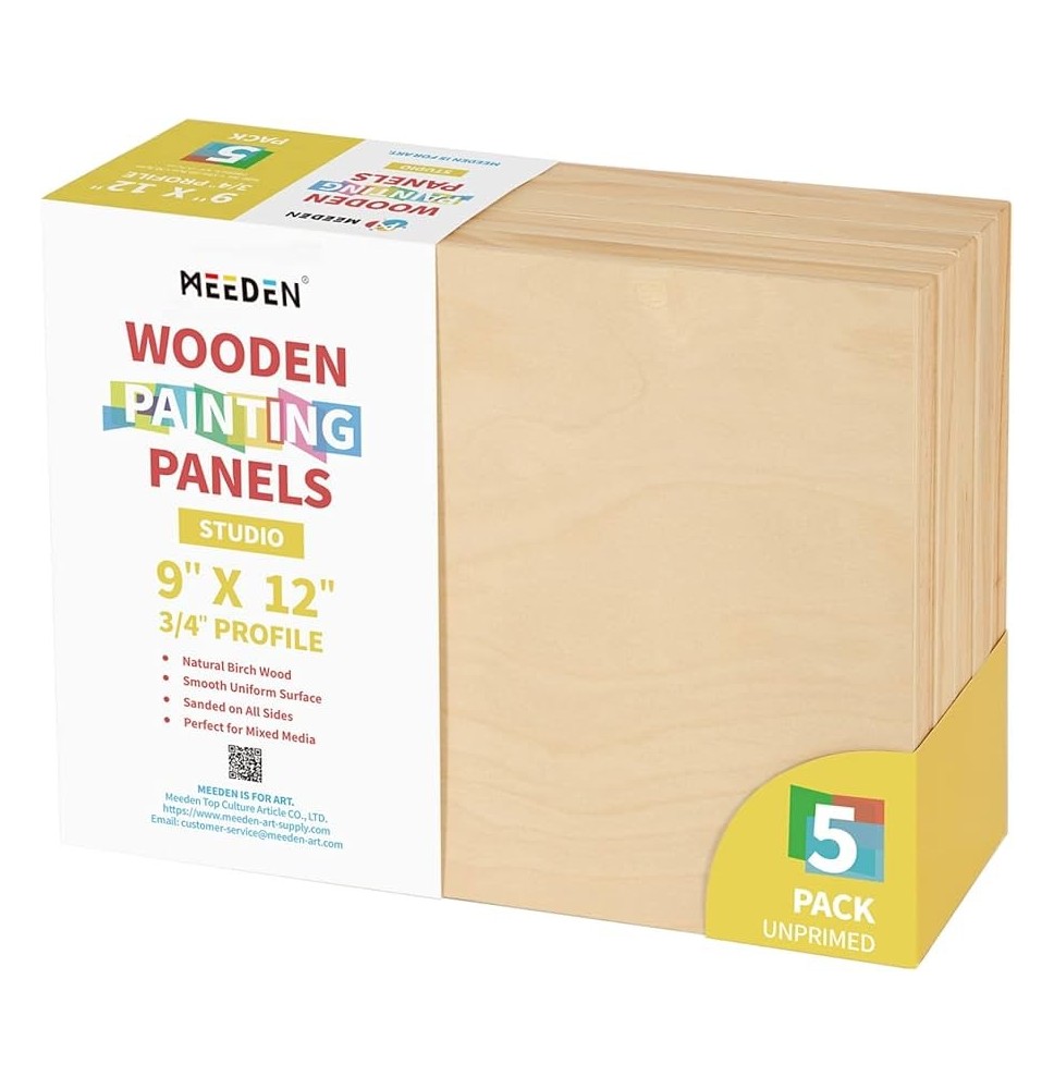 Meeden Wooden Painting Panel 9*12" 1Pc