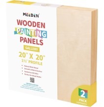 Meeden Wooden Painting Panels  20x20 1Pc