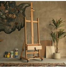 Meeden Large Studio H-Frame Crank Easel 1Pc