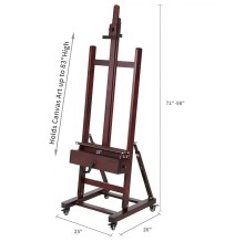 Meeden Large Studio H-Frame Crank Easel  1Pc