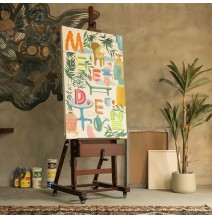 Meeden Large Studio H-Frame Crank Easel  1Pc