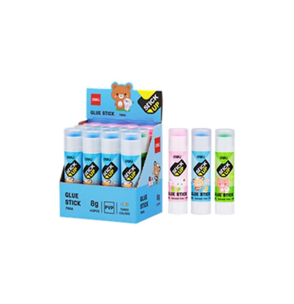 Deli glue stick set 8g 12pc