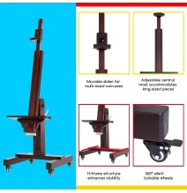 Meeden Single Pole Tilting Studio Easel 1Pc