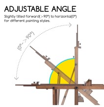 Meeden Heavy-Duty Extra Large H-Frame Studio Easel  1Pc