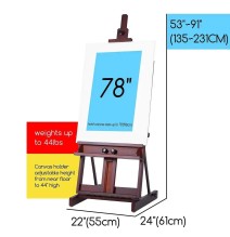 Meeden Adjustable H-Frame Studio Easel 1Pc