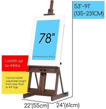 Meeden Adjustable H-Frame Studio Easel 1Pc