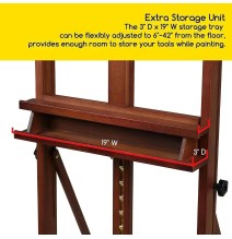 Meeden Medium-Duty Studio H-Frame Easel W/Storage Tray 1Pc