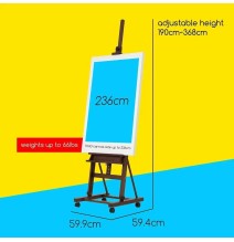 Meeden Extra Large H-Frame Studio Easel 1Pc