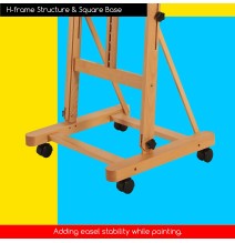 Meeden Large Studio H-Frame Easel 1Pc