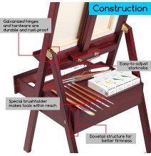 Meeden Forward Tiltstudio H-Frame Easel W/Drawer 1Pc