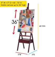 Meeden Forward Tiltstudio H-Frame Easel W/Drawer 1Pc