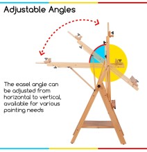 Meeden Convertable H-Frame Floor Easel 1Pc