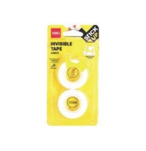 Deli Invisible Tape 18mmX18.3m 2In1