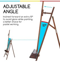 Meeden Artist Large Tripod Studio Easel 1Pc