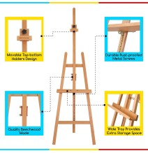 Meeden Wooden Lifting Adj-Tripod Easel 1Pc