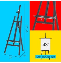 Meeden Basic Studio Adjustable Wood Easel 1Pc