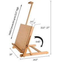 Meeden Adjustable Tabletop Drawing Board Easel 1Pc