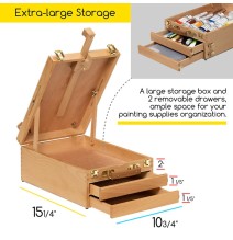 Meeden Artist Tabletop Sketchbox Easel 1Pc