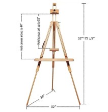 Meeden Tripod Field Painting Easel W/Carry Case - 1 Set