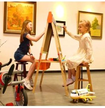 Meeden Double Sided Kids Wooden Art Easel Set 1Pc