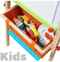 Meeden Double Sided Kids Wooden Art Easel Set 1Pc