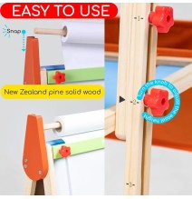 Meeden Double Sided Kids Wooden Art Easel Set 1Pc