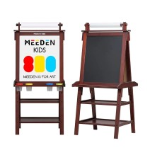 Meeden Kids Double-Sided Drawing Art Easel (Walnut) 1Pc