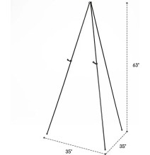 Meeden Metal Folding Tripod Display Easel 1Pc