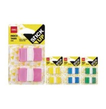 Deli Stick-Up Index Tabs 50X2Sh/44X25mm 1Pck