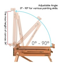 Meeden French Style Large Sketchbox Easel 1Pc