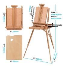 Meeden French Style Large Sketchbox Easel 1Pc