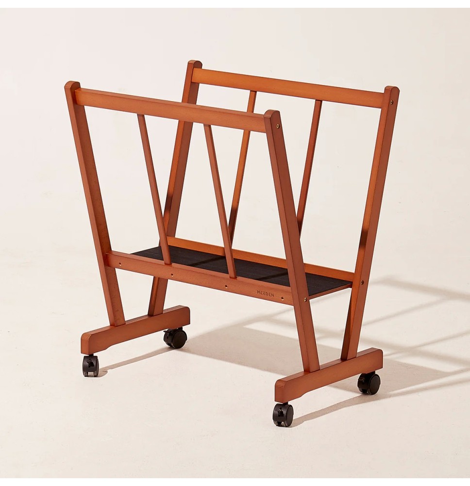 Meeden Wood Print Rack With Castors 1Pc