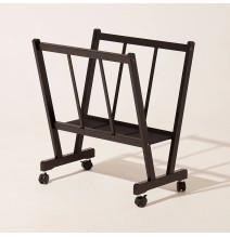 Meeden Wood Print Rack With Castors 2Box 1Pc