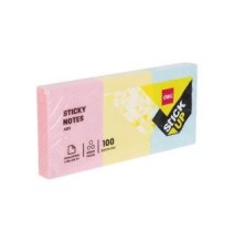 Deli Pastel Sticky Notes 100Sh/1.5X2 1pck