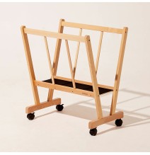 Meeden Wood Print Rack With Castors 1Pc